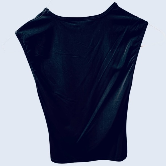 🆕 ZIMMERMAN basic Black Sleeveless spandex Muscle Tee size 1 - Picture 3 of 5